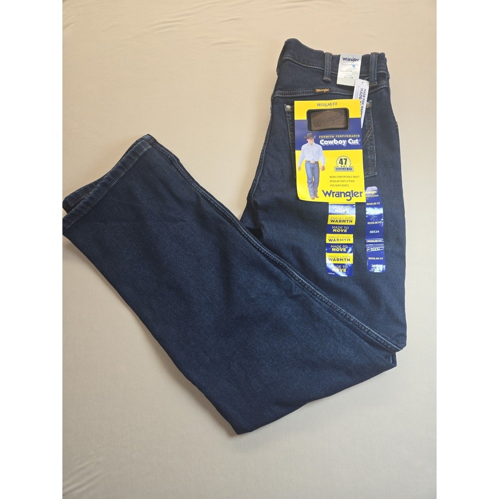 NEW! Wrangler Cowboy Cut Premium Performance 47MWZPW Reg Fit Jeans, Size 30 X 34